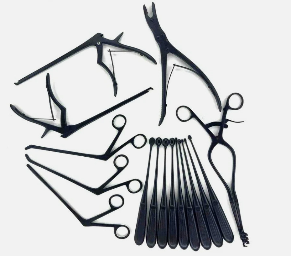 Basic Laminectomy Black Coated Surgical Set Orthopedic Instruments 16 PCS Set A+
