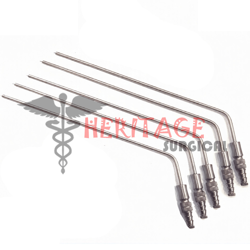 FRAZIERS SUCTION TUBE 12FR INSTRUMENTS 12INCH LONG HIGH QUALITY 5 PCS SET