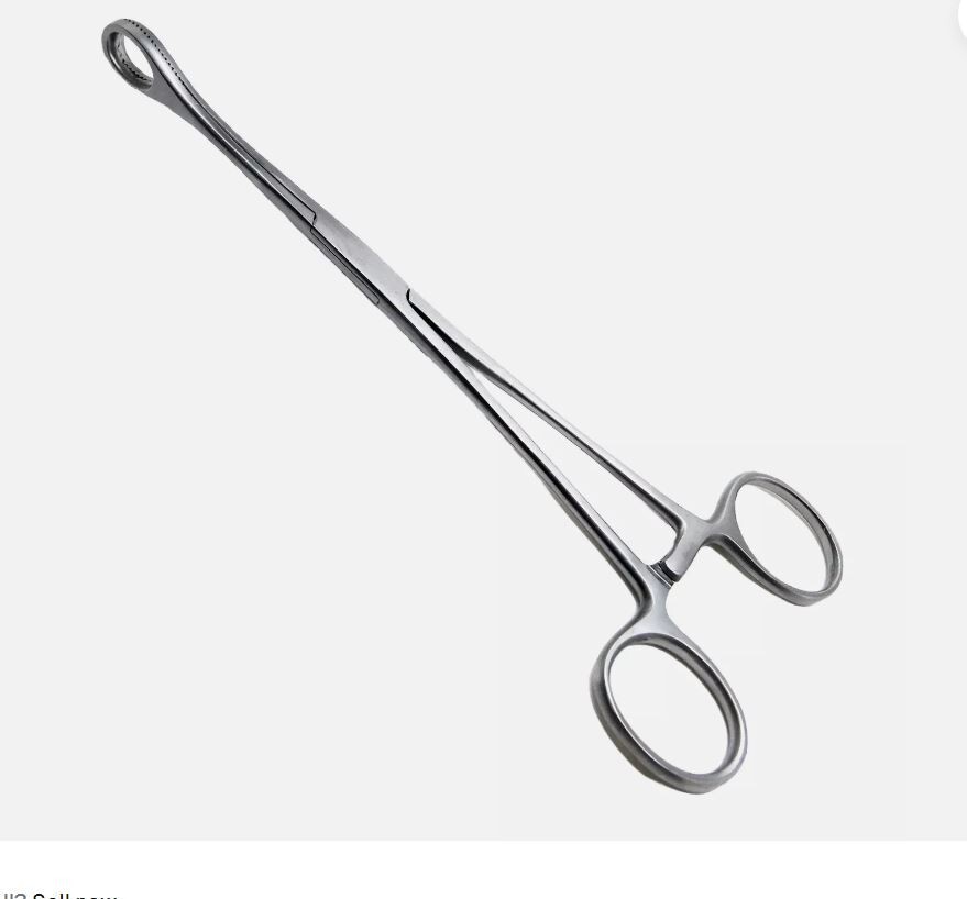 Integra Jarit 116-107 Foerster Sponge Holding Forceps, 9-3/4″, Straight GERMANY