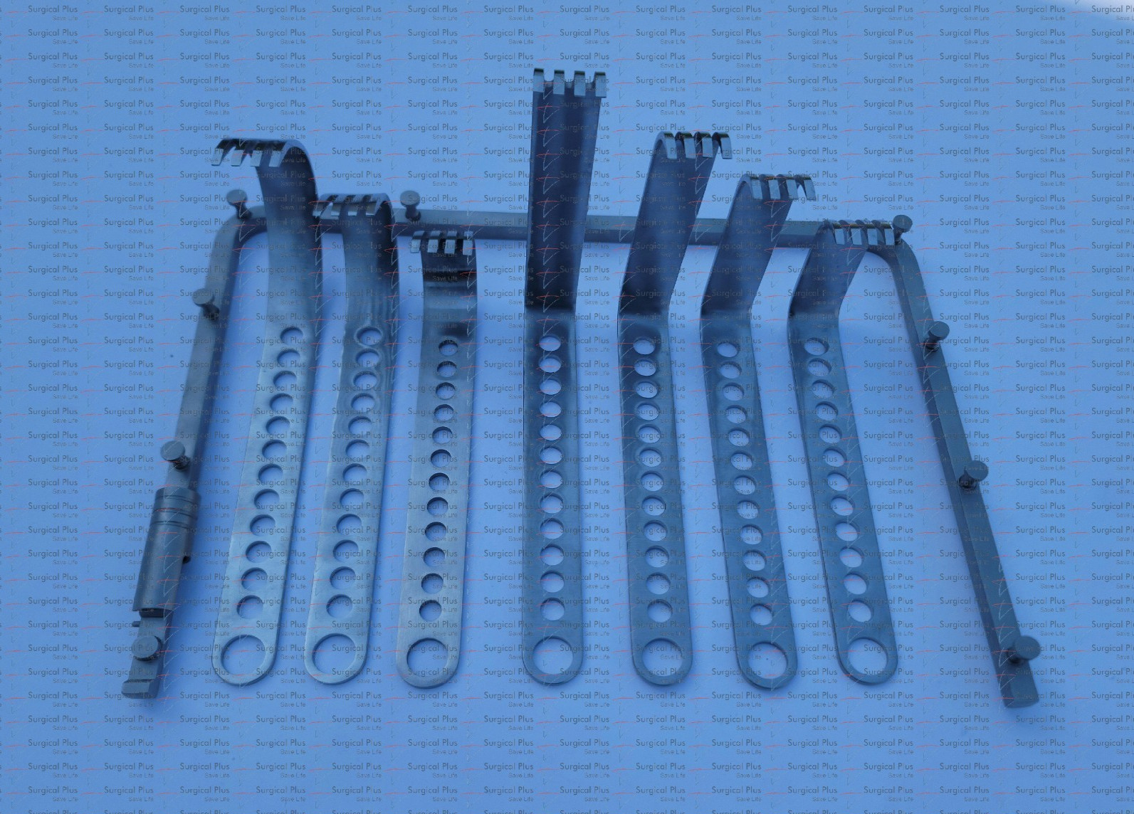 Charnley Initial Incision Standard Hip Surgery Retractor Arthroplasty Set of 8