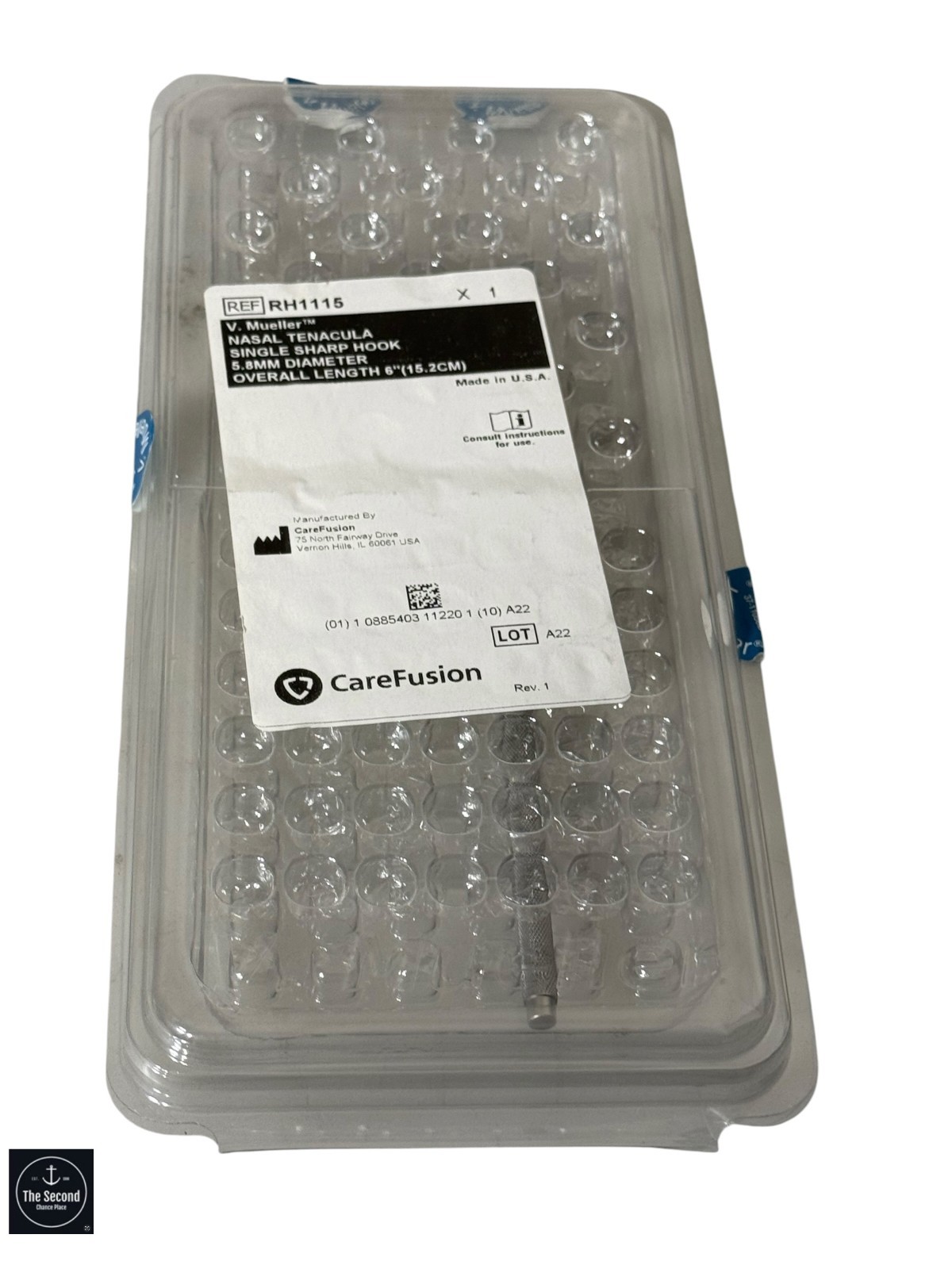 V. Mueller RH1115 Nasal Tenacula 6 inch ENT