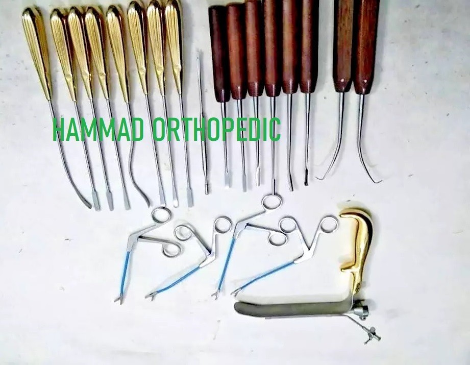 22PCS Endoscopic Facelift Instrument Set Precision Stainless Steel Kit