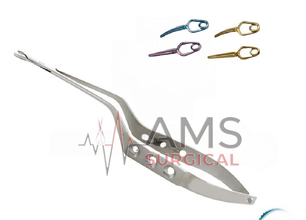Neurosurgery Aneurysm Clip Applier with 4 Pcs Occlusion Clips Microsurgery