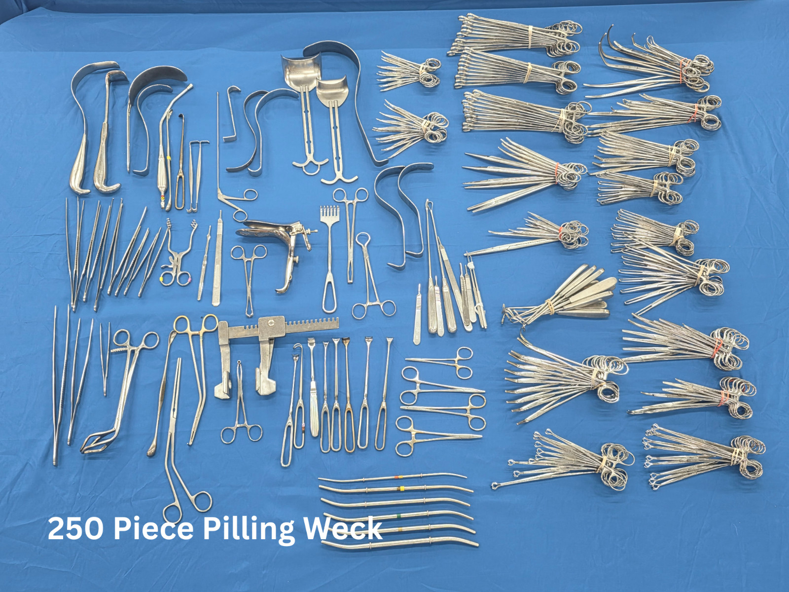 250 piece Pilling Weck Surgical Instrument Medical Stainless Steel Tool Lot
