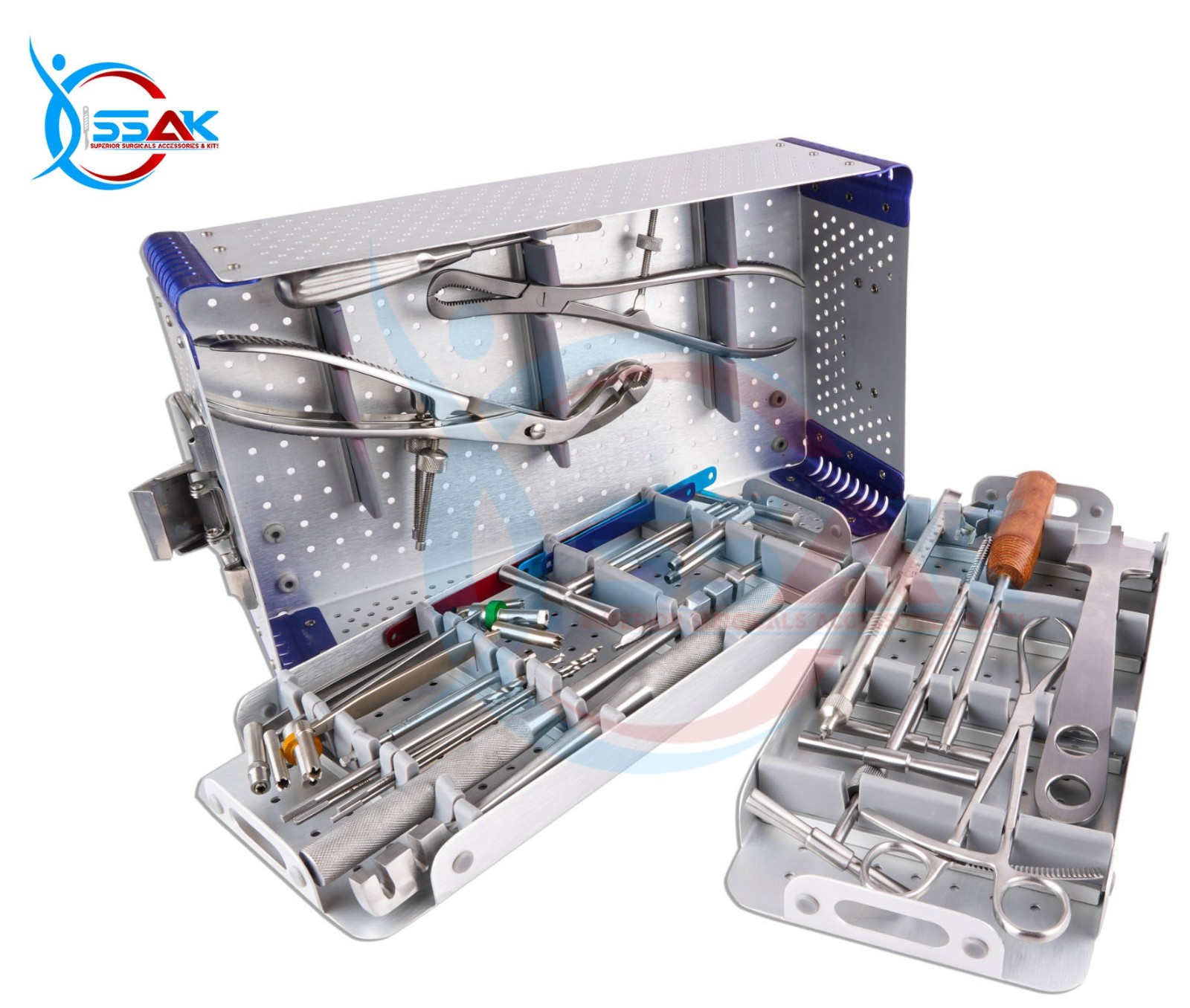 Large Fragment Orthopedics Instruments Sterilization Surgical Box Set 30 PCS A+