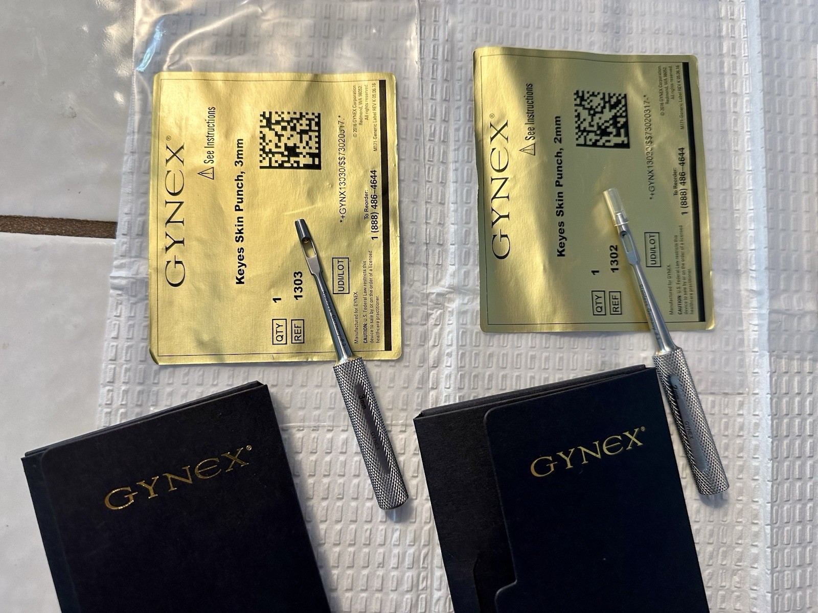 Gynex Premium German Stainless Steel Keyes Biopsy Punches + Accessories
