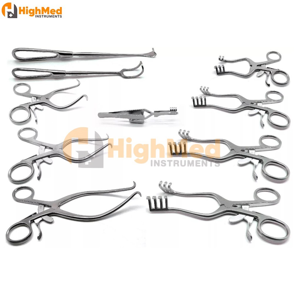 Surgical Veterinary Retractors Weitlaner Gelpi Premium Instruments Set of 10