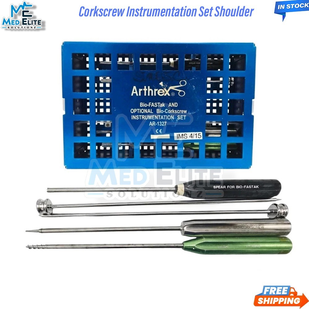 Arthrex AR-1327 Bio-FASTak Bio-Corkscrew Instrumentation Set Shoulder