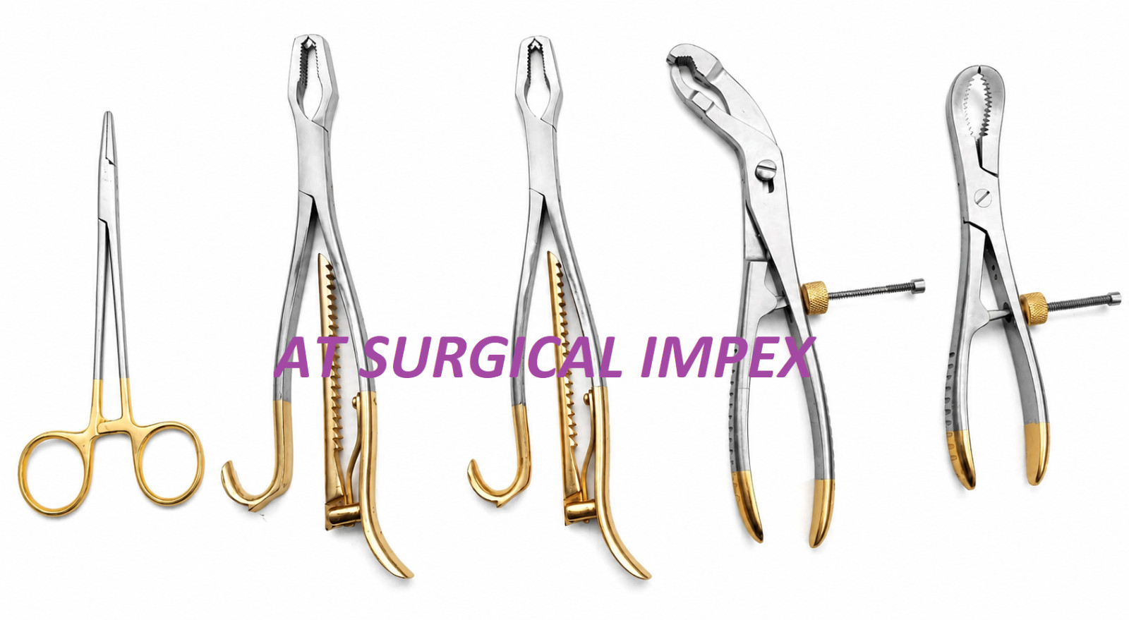 Bone Holding Forceps Set of 5 Orthopedic Surgical Instruments German Grade Steel