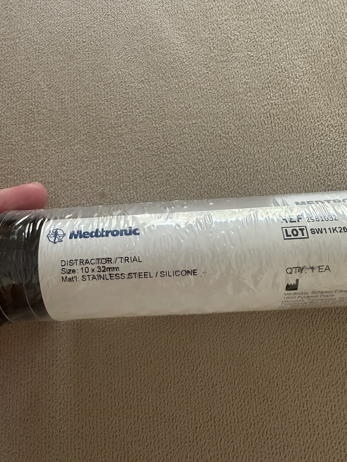 Medtronic Distractor / Trial 10 x 32mm stainless steel