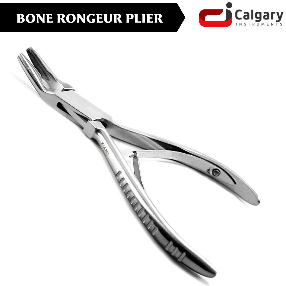 Dental Bone Rongeur Double Spring Pliers Surgical Debulking Orthopedic Tools