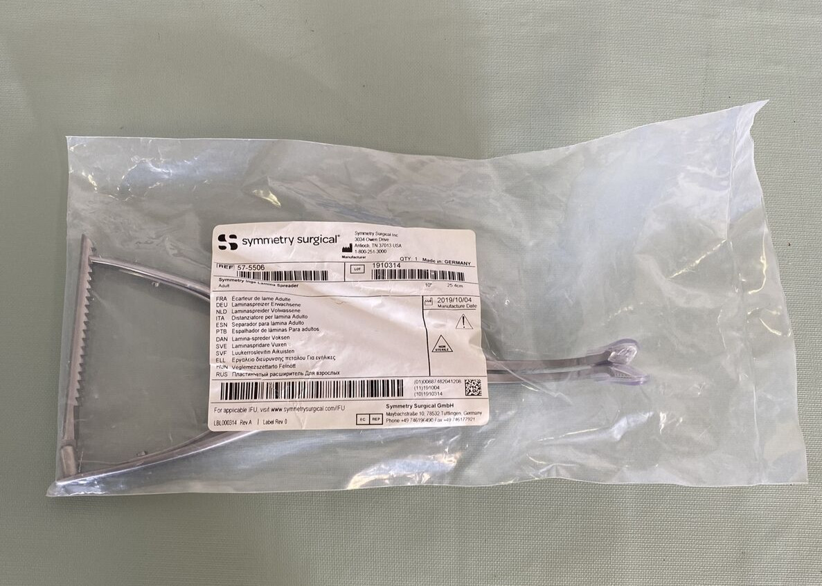 Symmetry Surgical 57-5506 Inge Lamina Spreader Adult, 10In