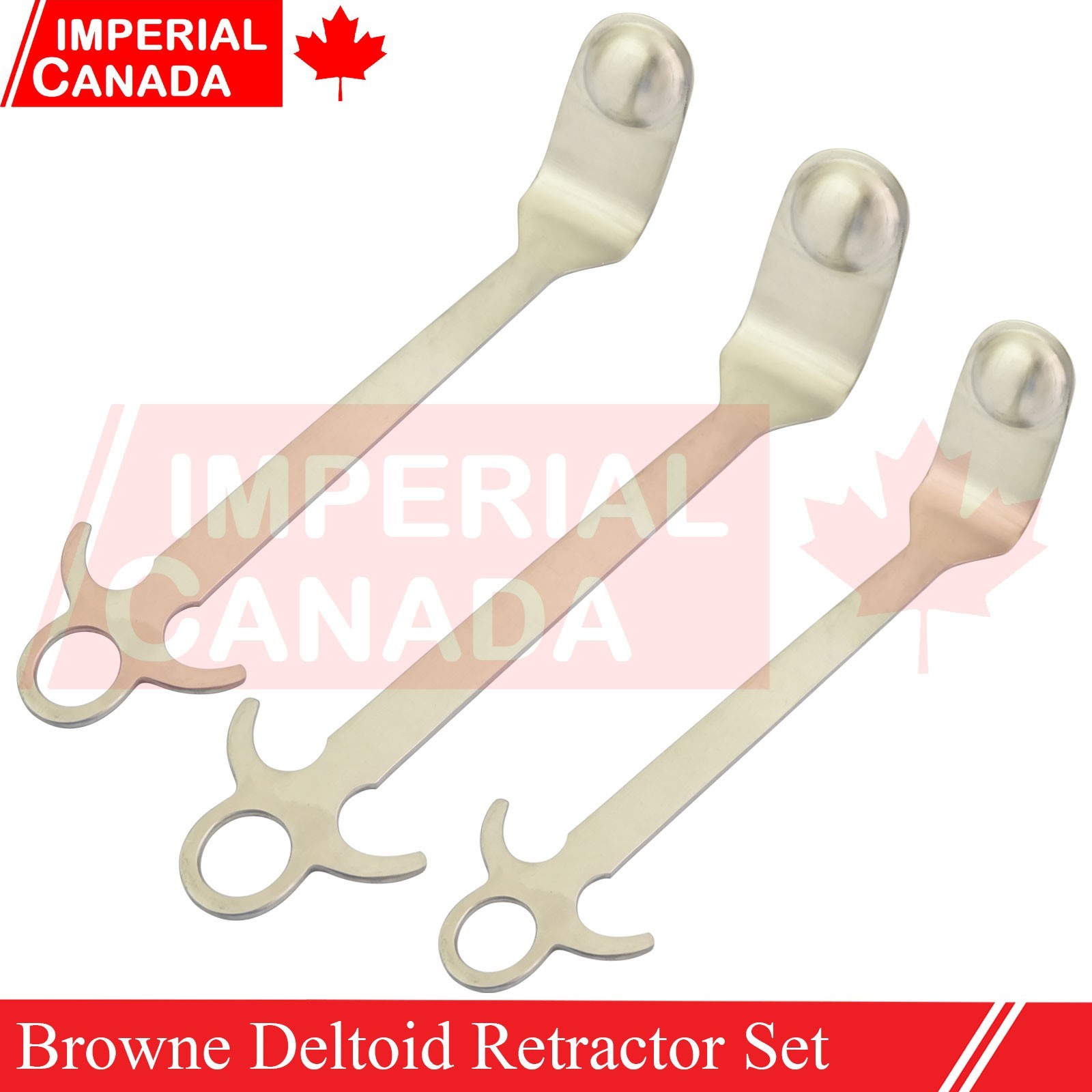 3 Pcs Browne Deltoid Retractor Orthopedic Surgical Instruments Set RT-092