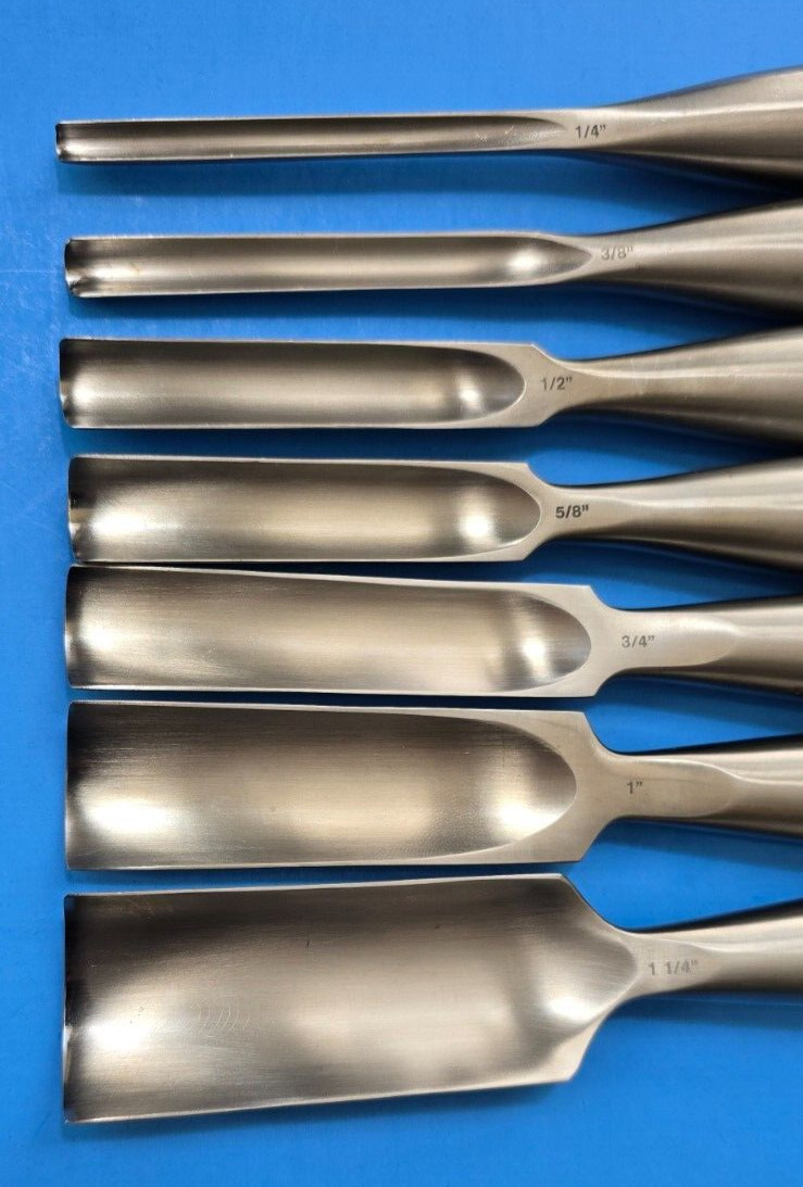 K-Medic Surgical Orthopedic Smith-Peterson Gouges Straight Set of 7