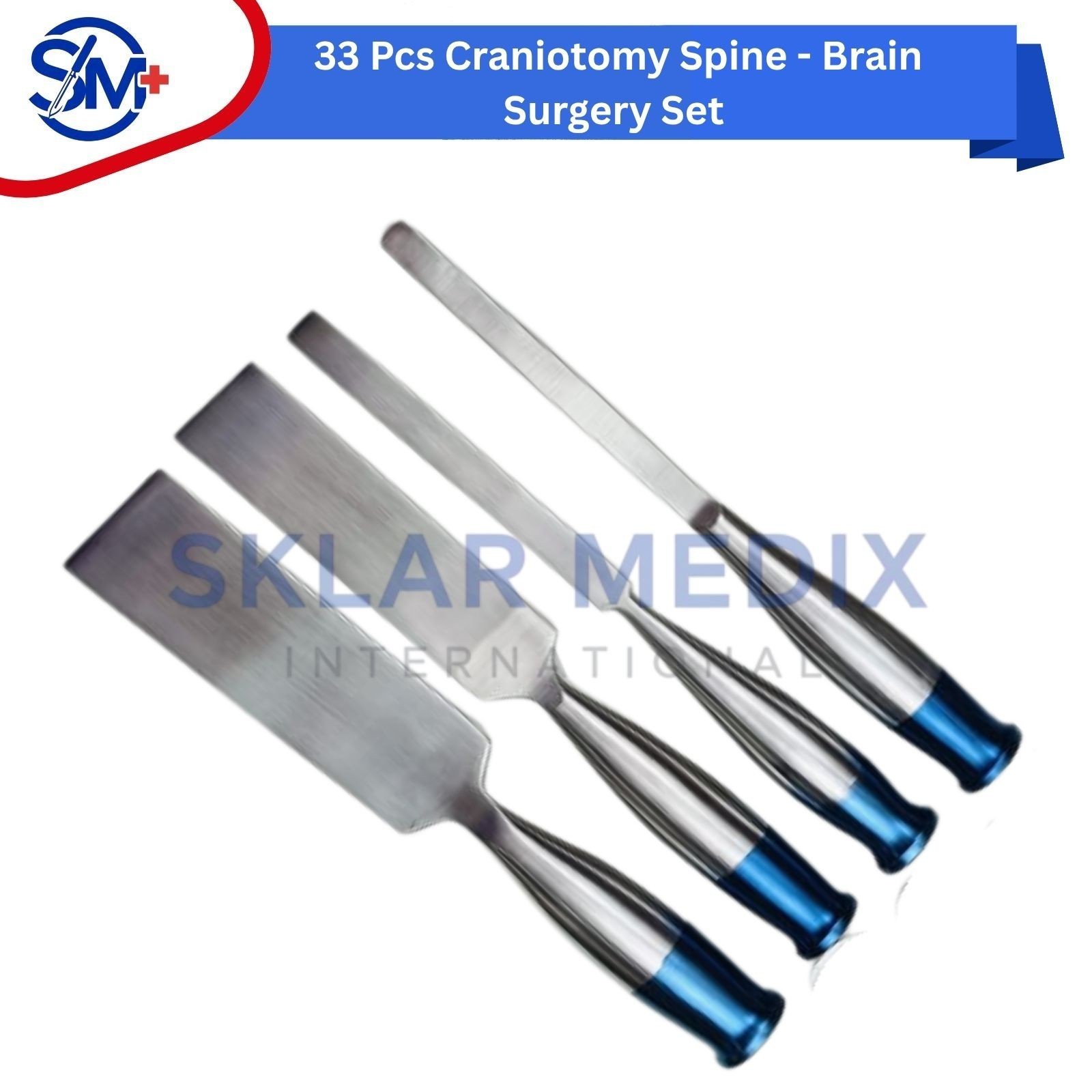 Craniotomy Spine Surgical Set 33PCS Neurosurgery Orthopedic Instruments Kit CE