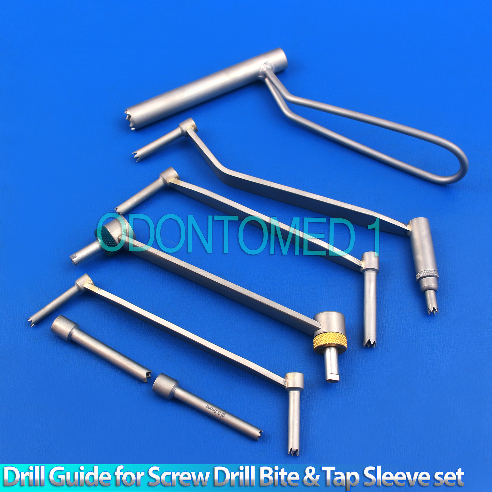 Drill Guide for Screw Drill Bite & Tap Sleeve 7 PCs set Orthopedic instruments