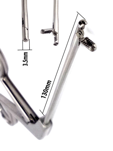Arthroscopy Grasper 3.5mm with Teeth 13cm Reusable Orthopedic Surgical Forceps