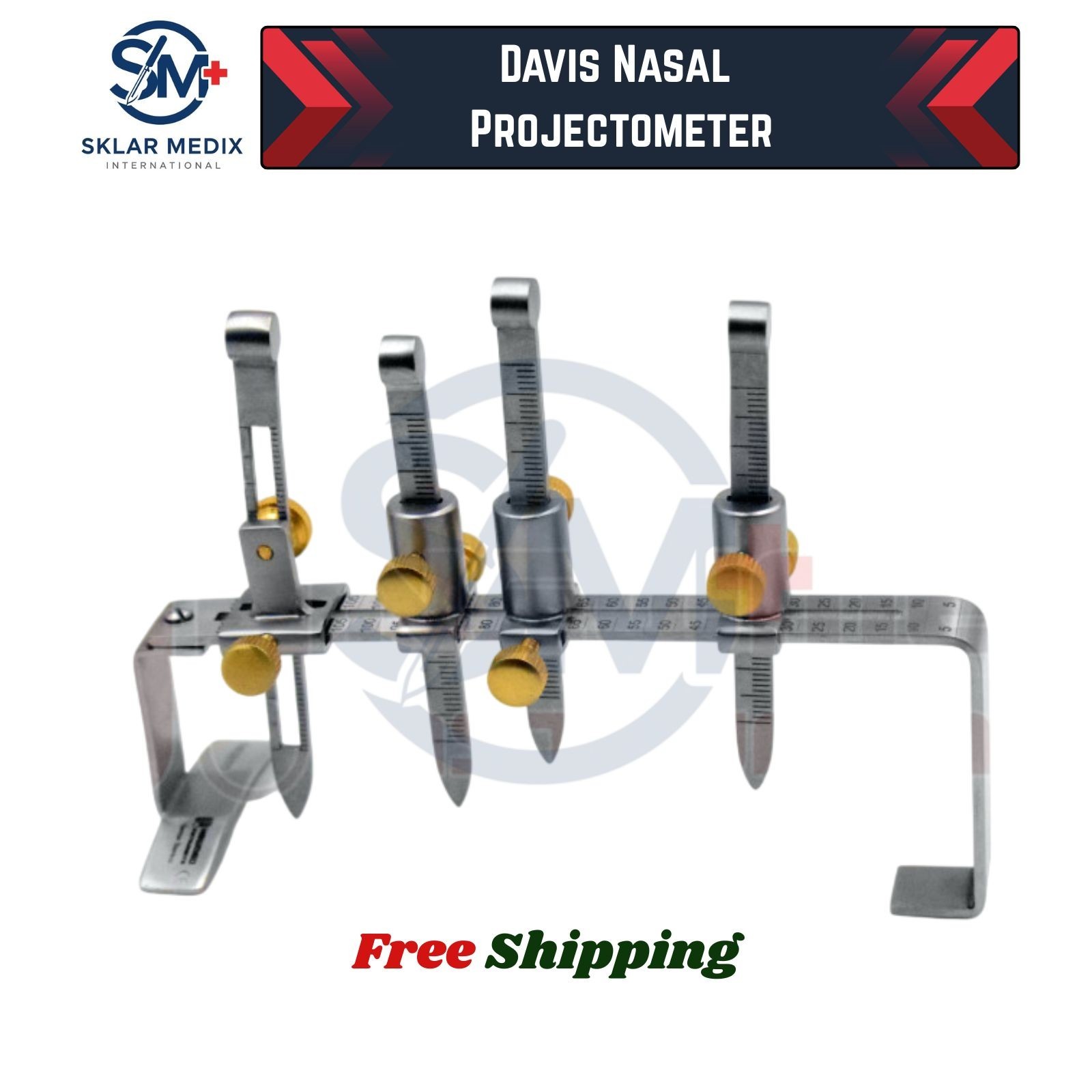 Davis Nasal Projectometer – Rhinoplasty Measuring Instrument Plastic Surgery