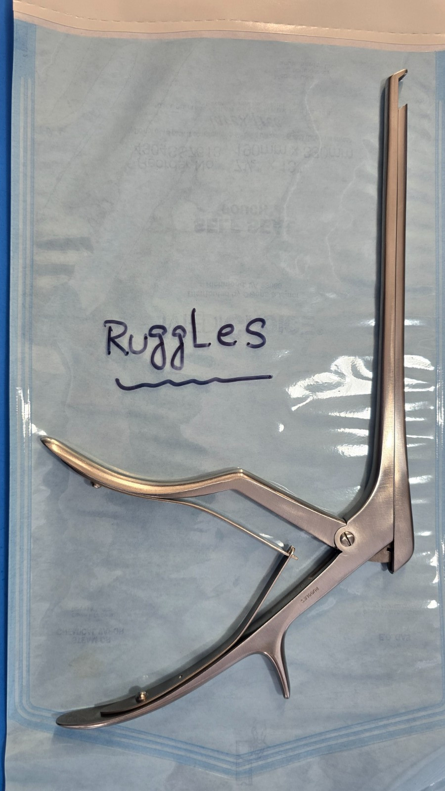 RUGGLES Surgical Spurling Kerrison Rongeur 8″ shaft 5mm x 40* degree