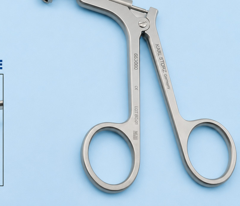KARL STORZ 653000 HEUWIESER Antrum Grasping Forceps Fixed Jaw Curved Down 90°