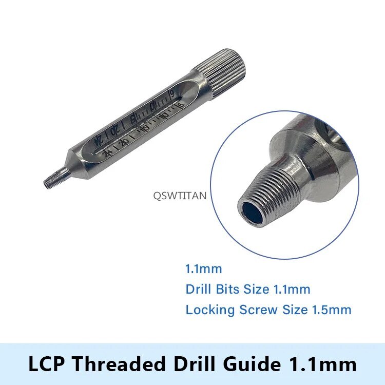 Locking Threaded Drill Guide Veterinary Orthopedic Instruments 1pc