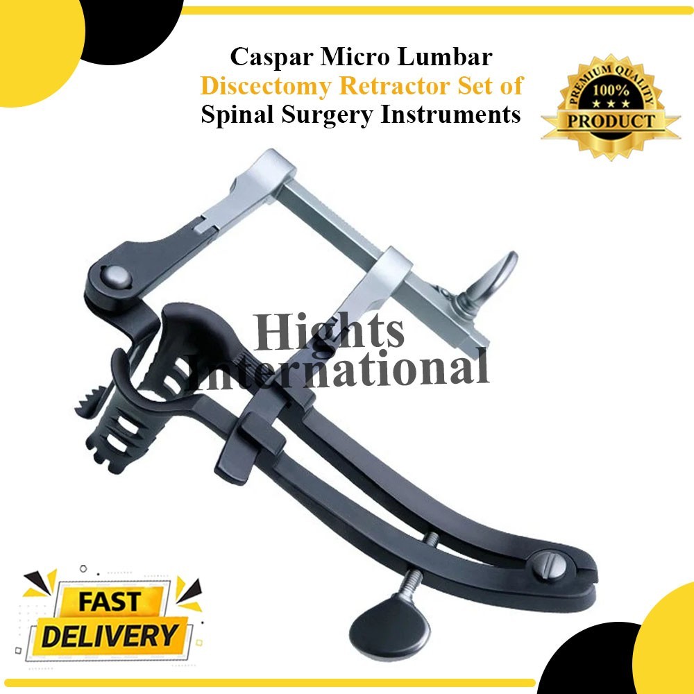Caspar Micro Lumbar Discectomy Retractor Set of Spinal Surgery Instruments