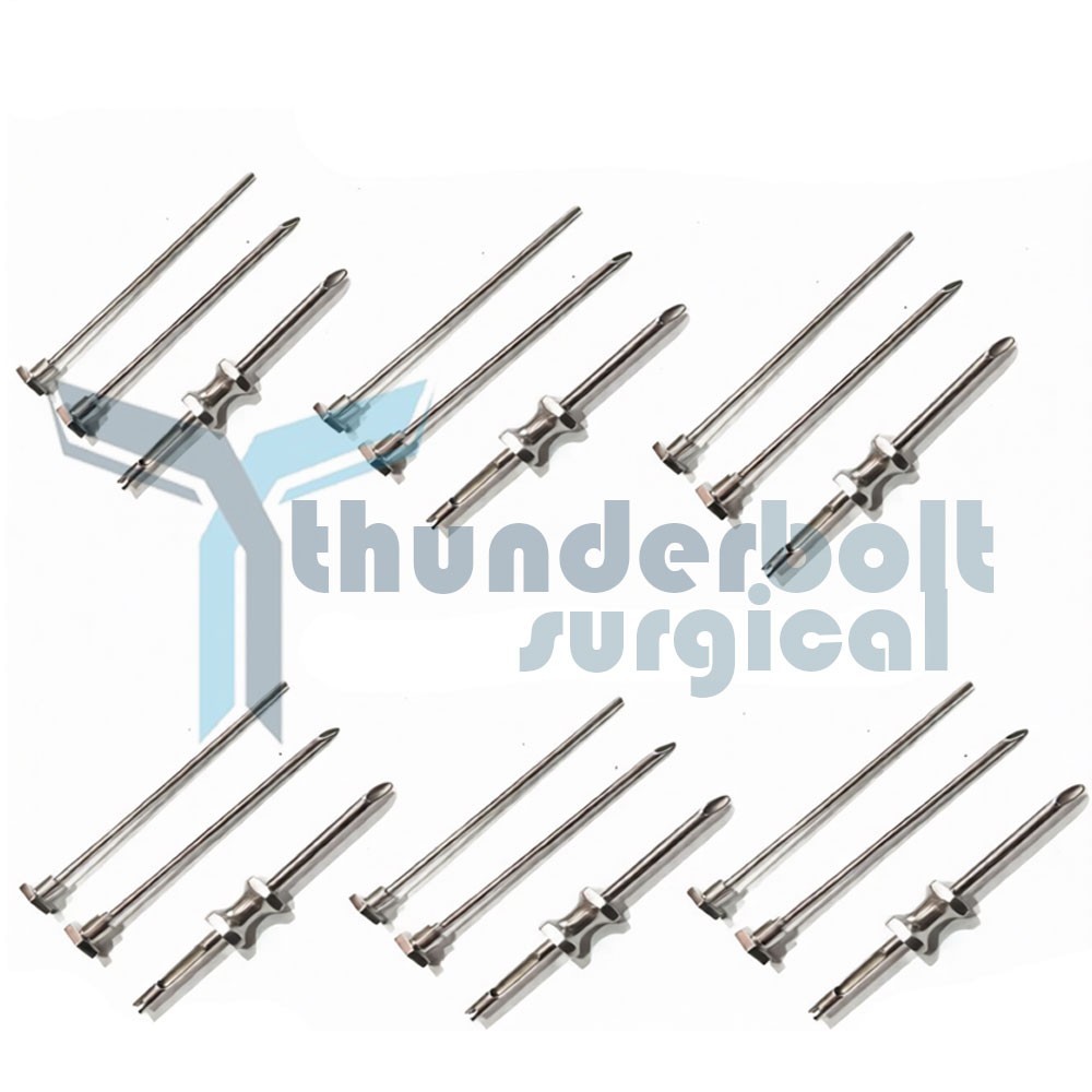 Set Of 6 HRT TROCAR 3.5mm And 4.5mm Cannula & Obturator