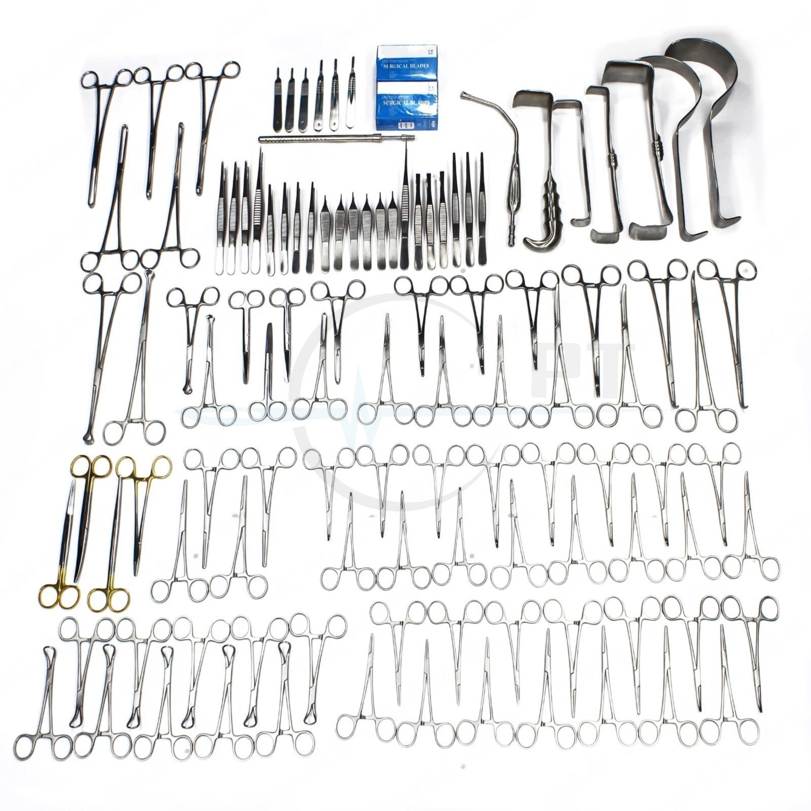 108-Pcs Set Laparotomy Instruments Medical Abdominal Surgery