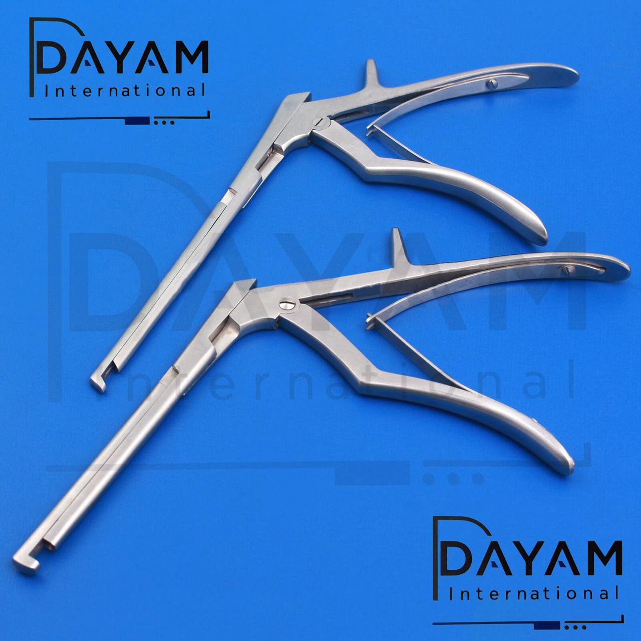 SET OF 2 KERRISON LAMINECTOMY RONGEUR 7″ 4MM 45,90 DEGREE DOWN BITE STAINLSS