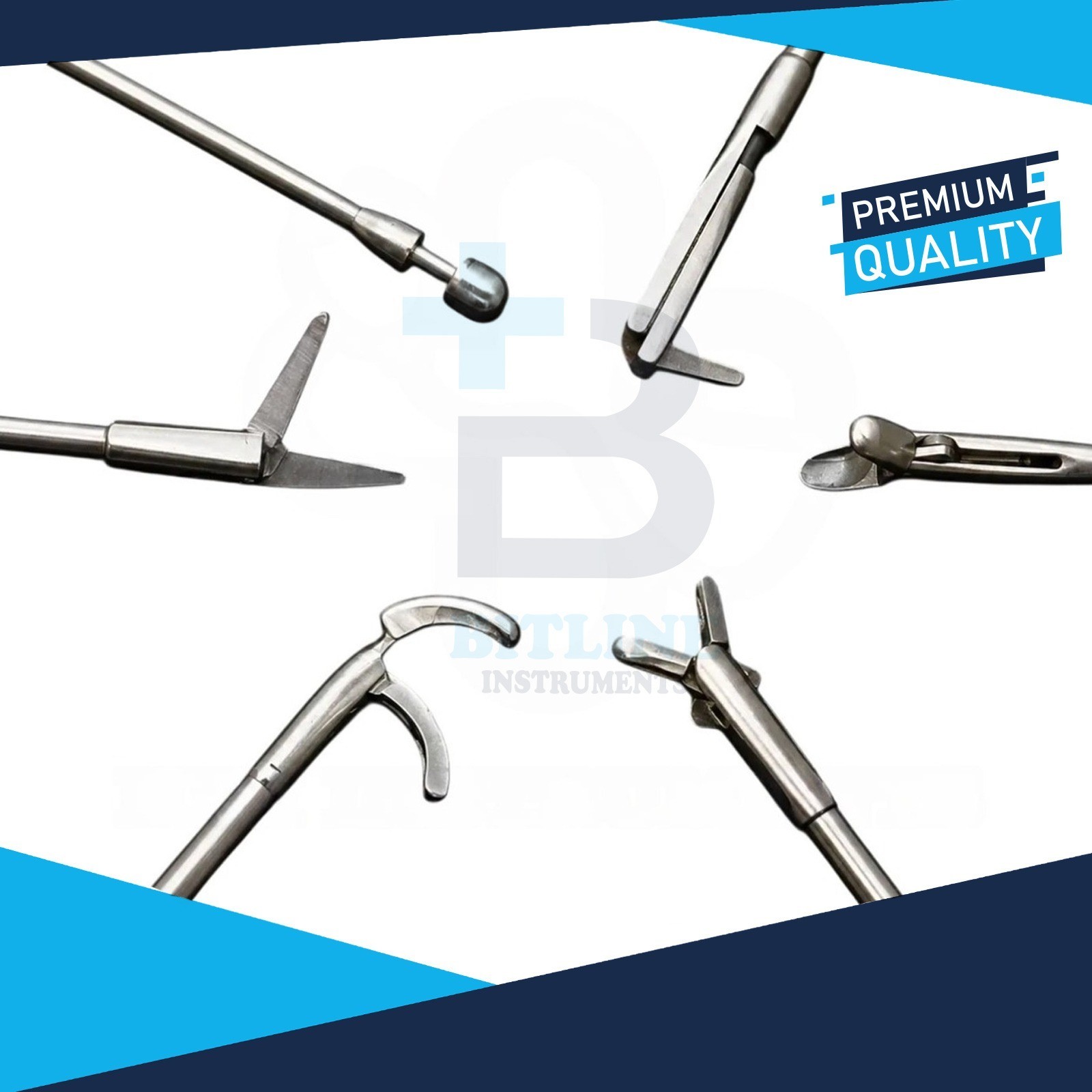Fess Instruments Set, Endoscopic Sinus Surgery 6 Pcs ENT Instrument Set