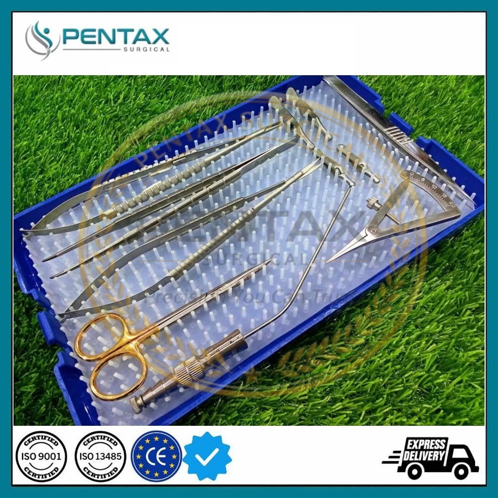 Basic Maxillofacial Micro Cardio Hand Plastic Surgery Tools Set Asserted Sizes