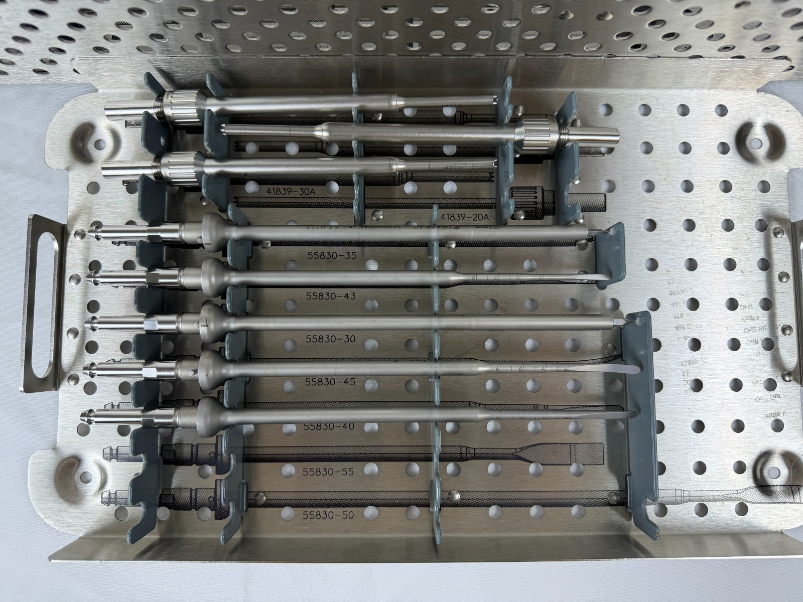 BrainLab Universal Spine Instruments Tray Set Neuro