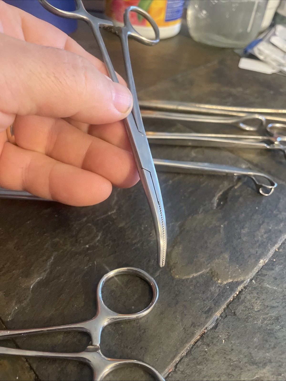 LOT OF 9 STAINLESS STEEL SURGICAL MEDICAL DENTAL INSTRUMENTS