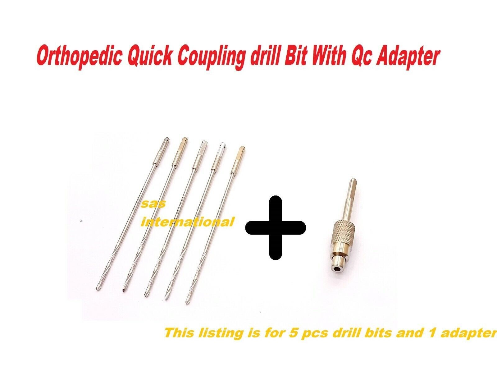 Orthopedic Quick Coupling Drill Bit AO Type with Adapter surgical veterinary