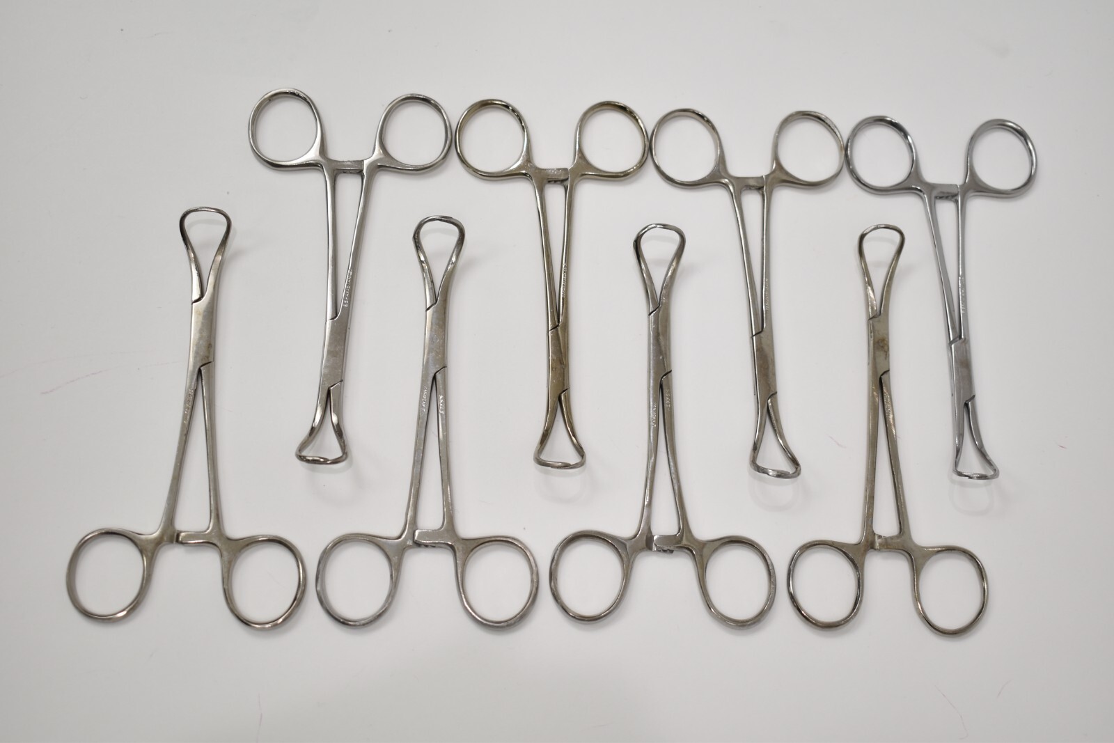 Medical Surgical Backhaus Towel Forceps 5 1/4″ Long Lot of 8 Pakistan Stainless