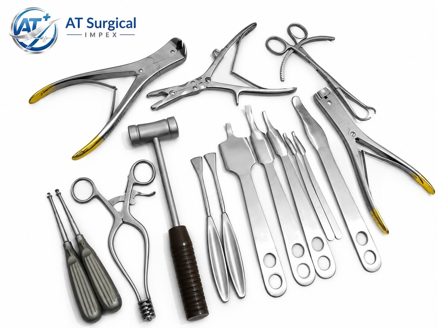 Basic Orthopedic Surgery Set 16 Pcs Spine Surgical Instruments Stainless Steel