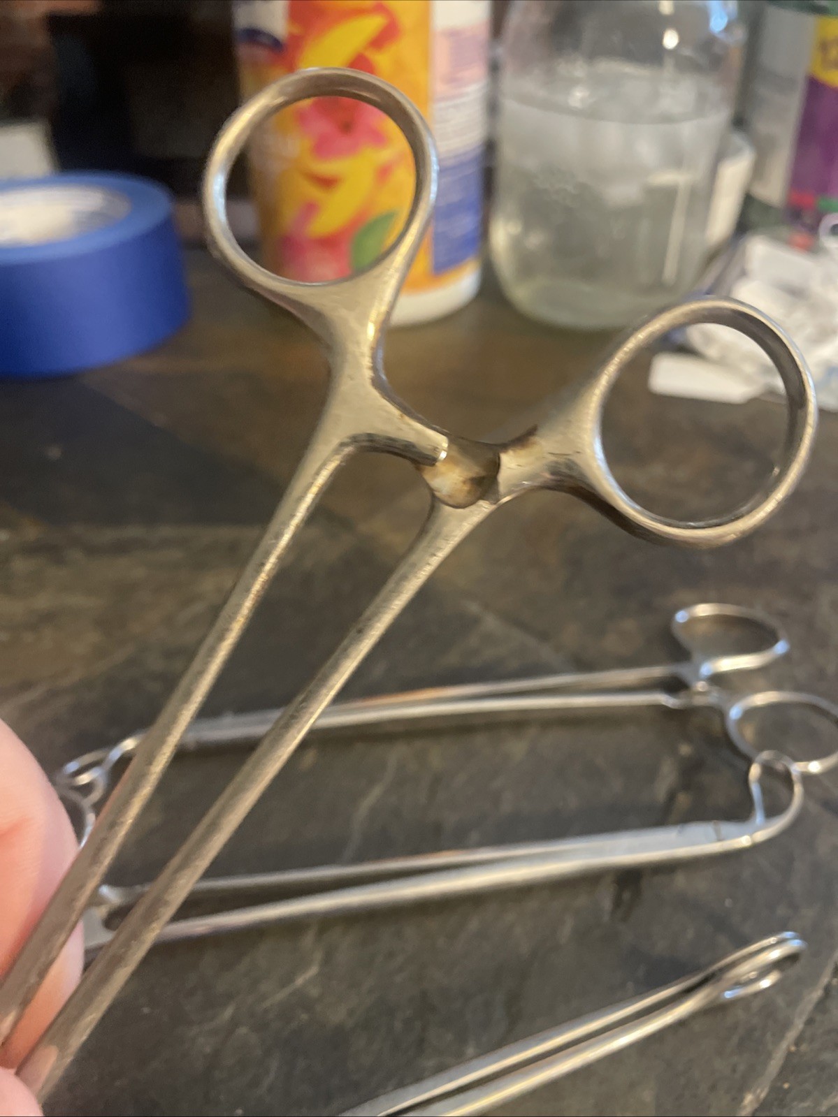 LOT OF 9 STAINLESS STEEL SURGICAL MEDICAL DENTAL INSTRUMENTS