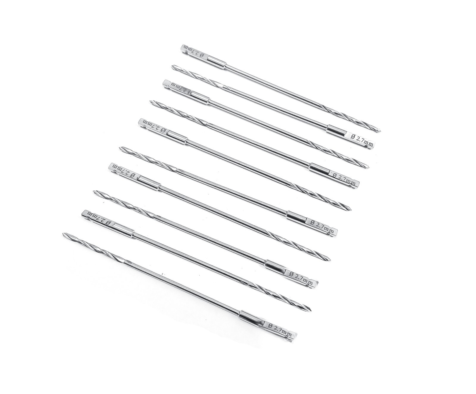 Quick Coupling Drill Bit 2.7mmX130mm lot of 5pcs Veterinary Instrument