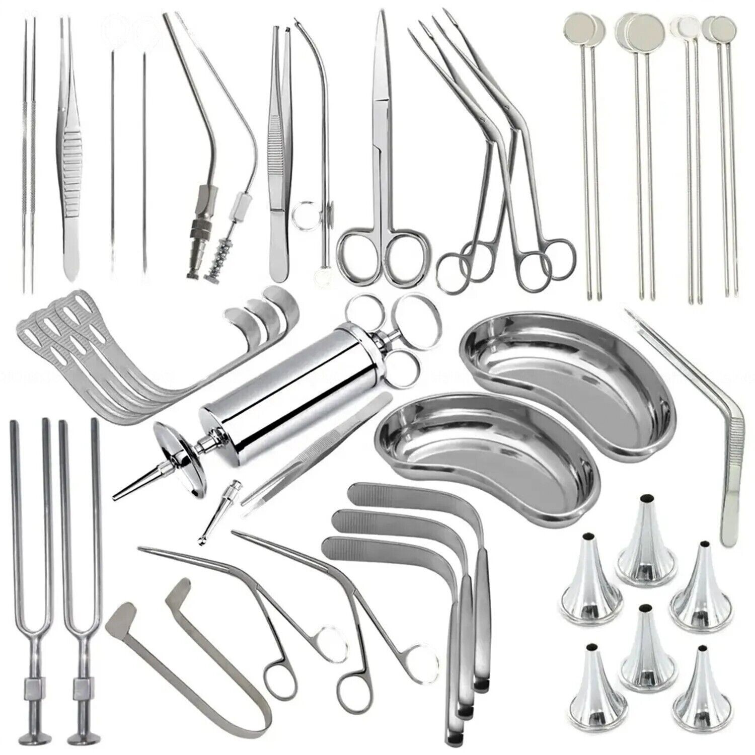 Set of 39Pcs Ent Examination for inspection of the face ears nose throat and nec