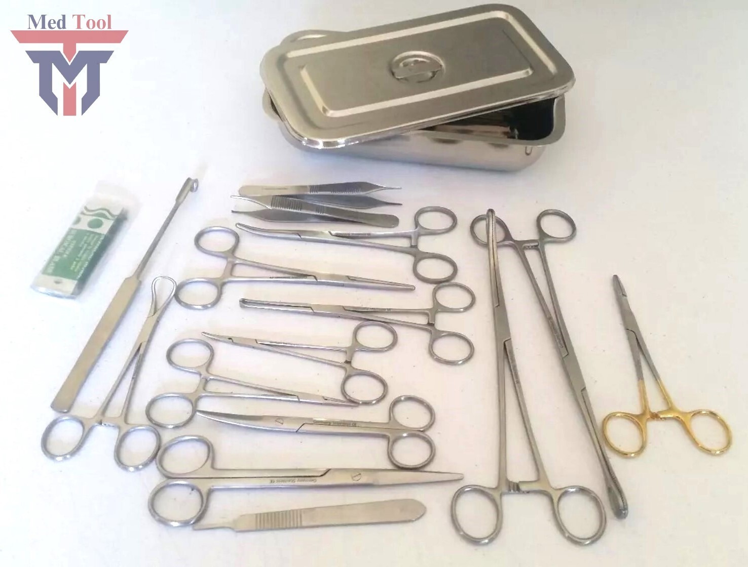 FELINE Spay Pack | 19 Instruments + Box | GERMAN STAINLESS STEEL CE | Veterinary