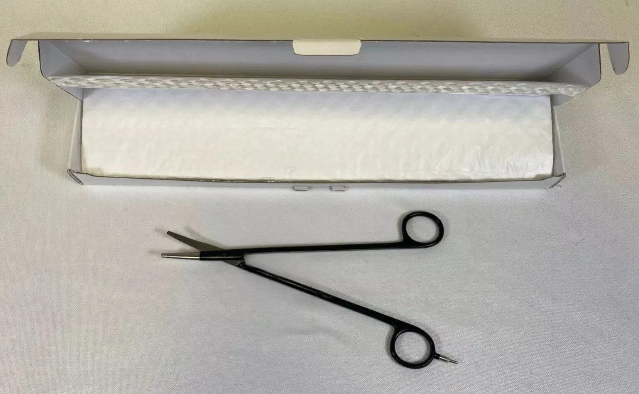 Ellman 30-0913 Bipolar Scissors Insulated Curved Blunt Fine Blades 21cm