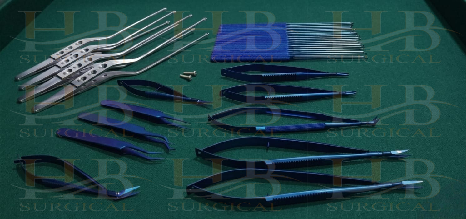 Kamiyama Micro Neuro Surgery Instrument Set Of 36 Pcs Surgical Instruments