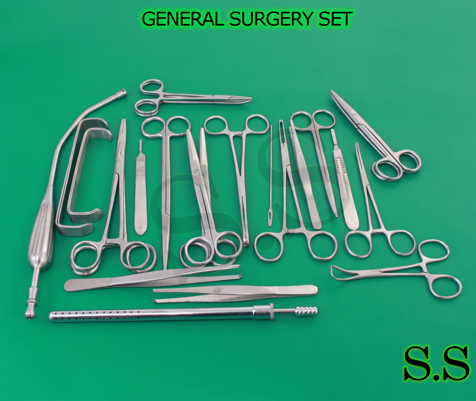 GENERAL SURGERY SET OF 63 SURGICAL INSTRUMENTS DS-993