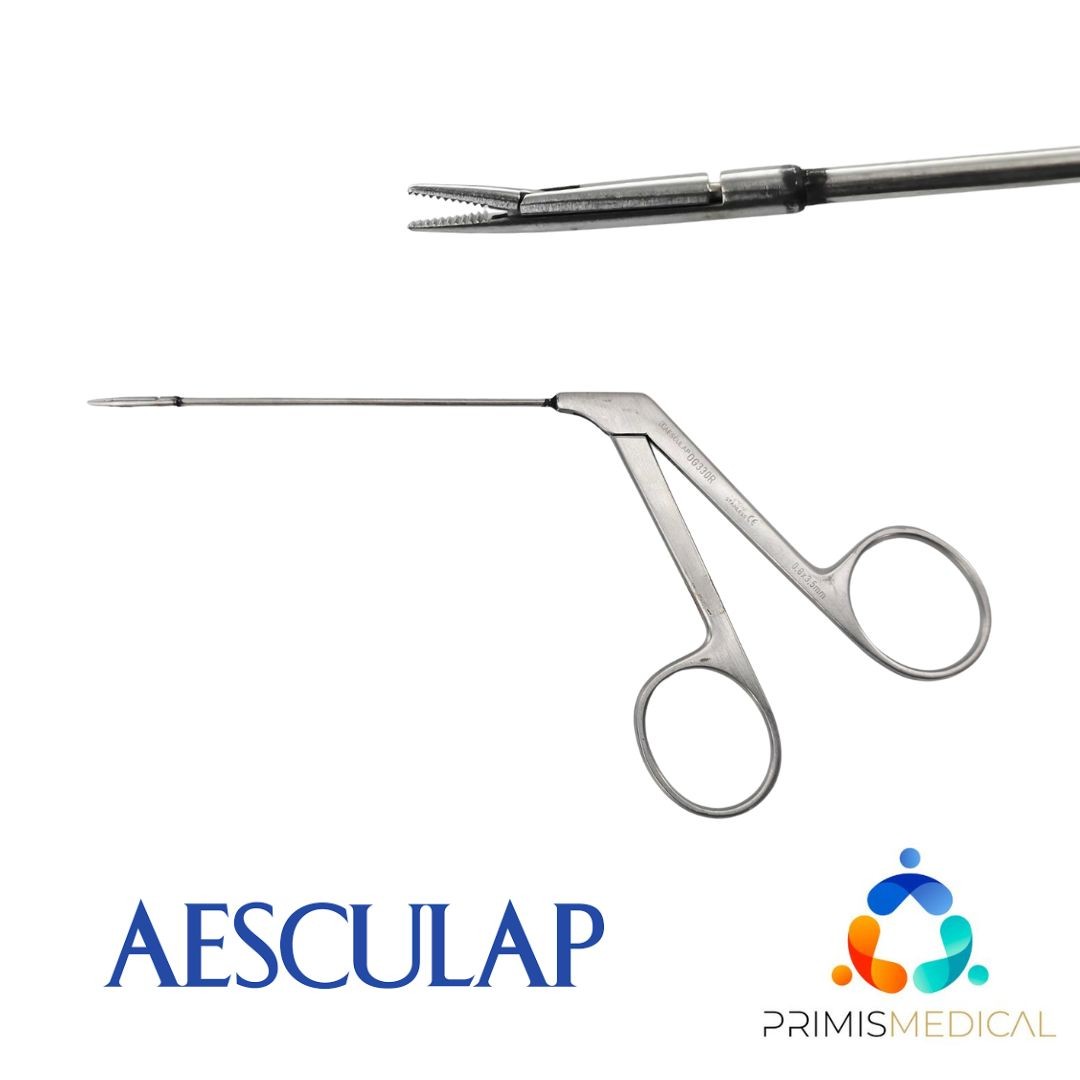 Aesculap OG330R Micro Alligator Grasping Forceps Serrated ENT 6″