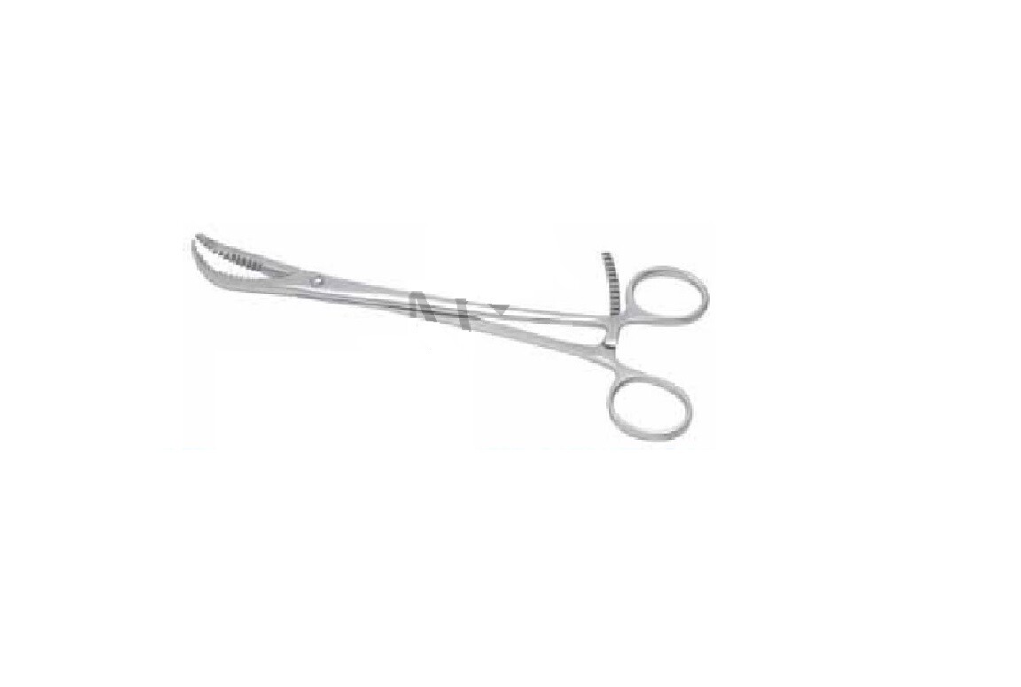 Orthopedic Bone Holding Reduction Forceps 170mm Curved Serrated Jaw ratchet lock