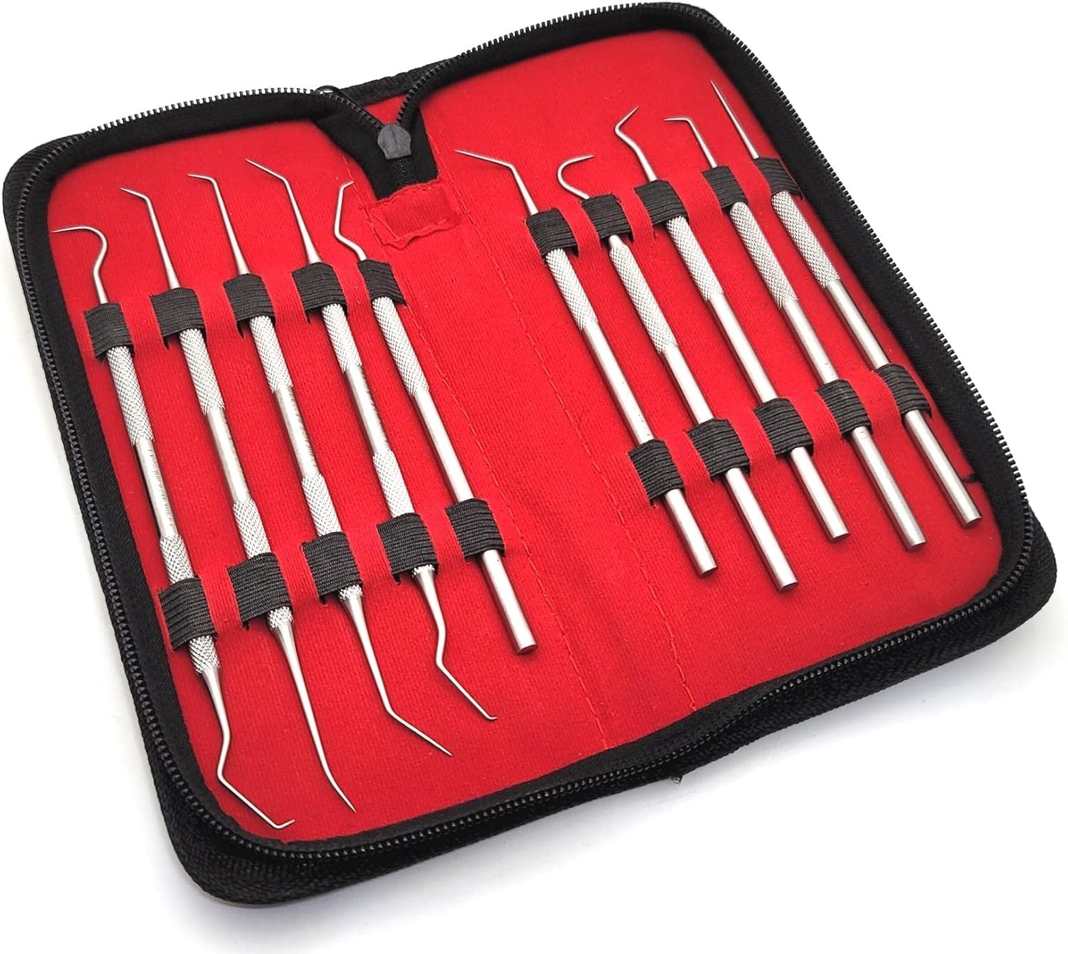 Set of 10 Stainless Steel Precision Micro Probe Set Combo, 5.5 inch- 6 inch Over
