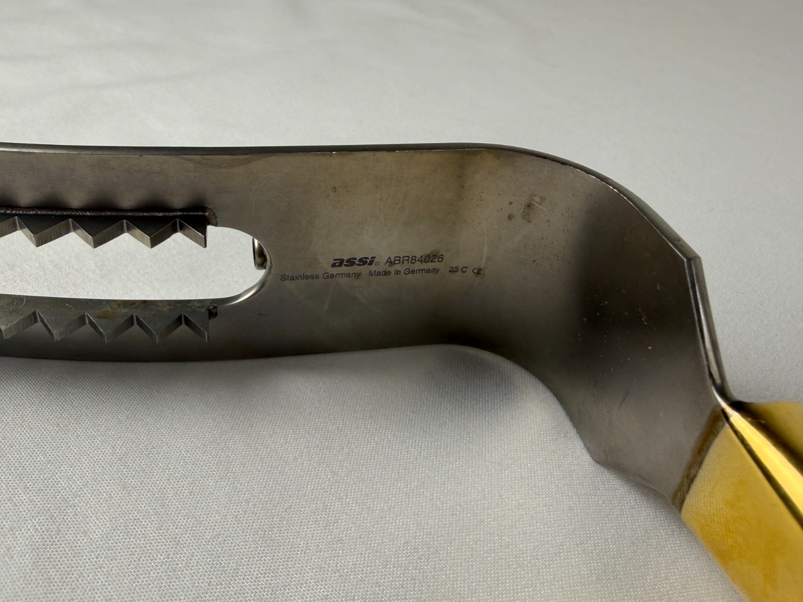 ASSI ABR84026 Fiber Optic Haynes Breast Retractor 90x32mm Slotted Blade