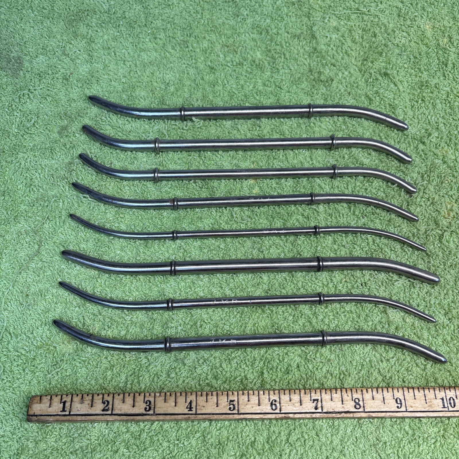 Lot Of 8 Sklar Hank Uterine Dilators Double Ended Urology Instruments
