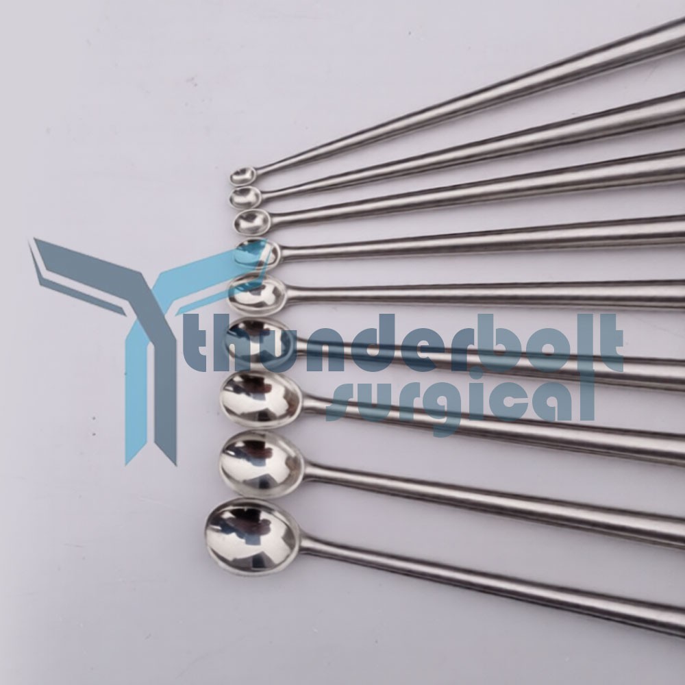 Volkmann Bone Curette Set of 9 Pieces Orthopedic Surgical Instruments