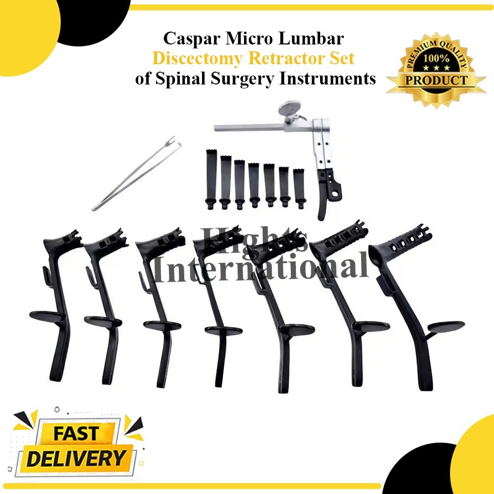 Caspar Micro Lumbar Discectomy Retractor Set of Spinal Surgery Instruments